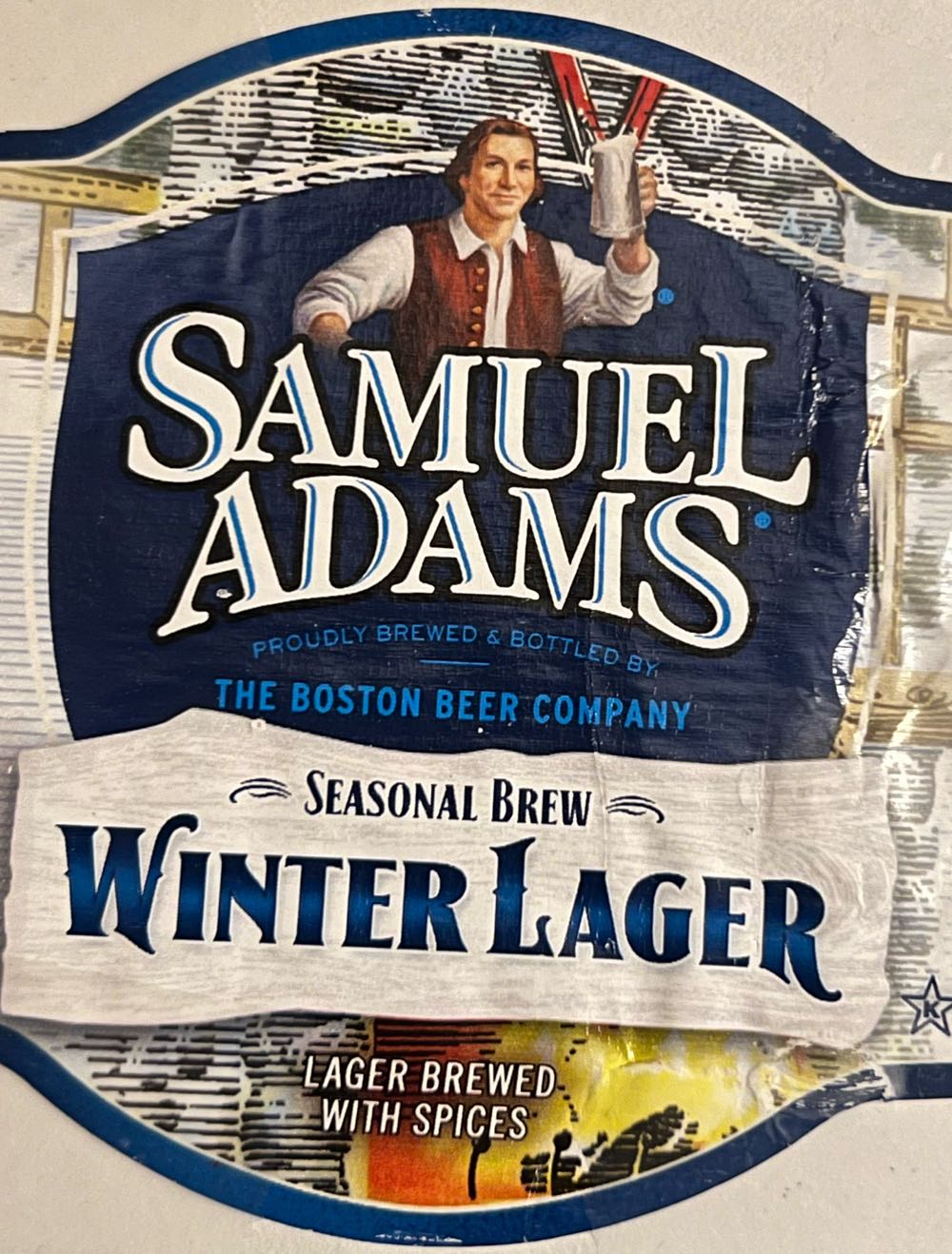 Samuel Adams Winter Lager - Samuel Adams Boston Beer Company alcohol collectible - Main Image 3