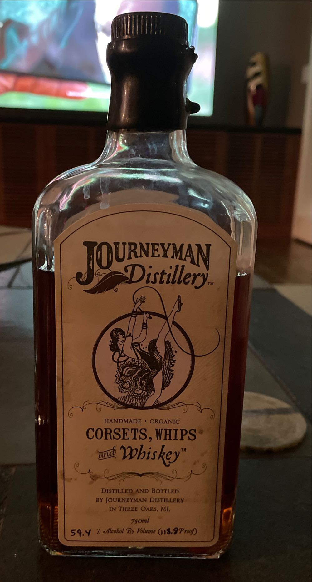 Journeyman Corsets, Whips And Whiskey - Journeyman Distillery (750 mL) alcohol collectible - Main Image 3