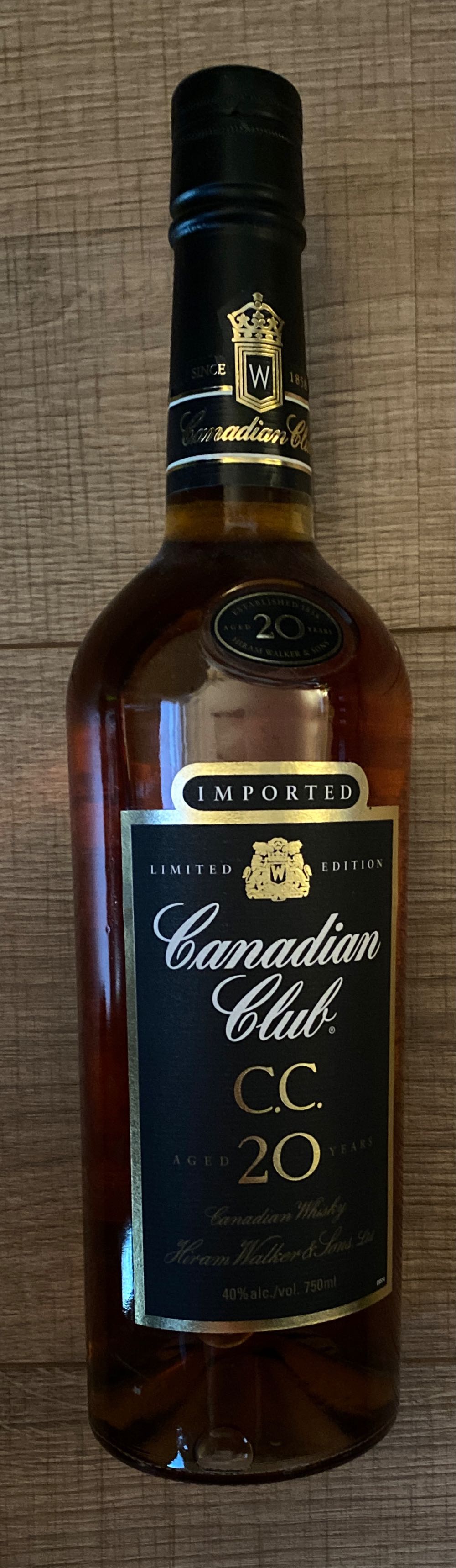 Canadian Club 20  alcohol collectible [Barcode 089540327402] - Main Image 2