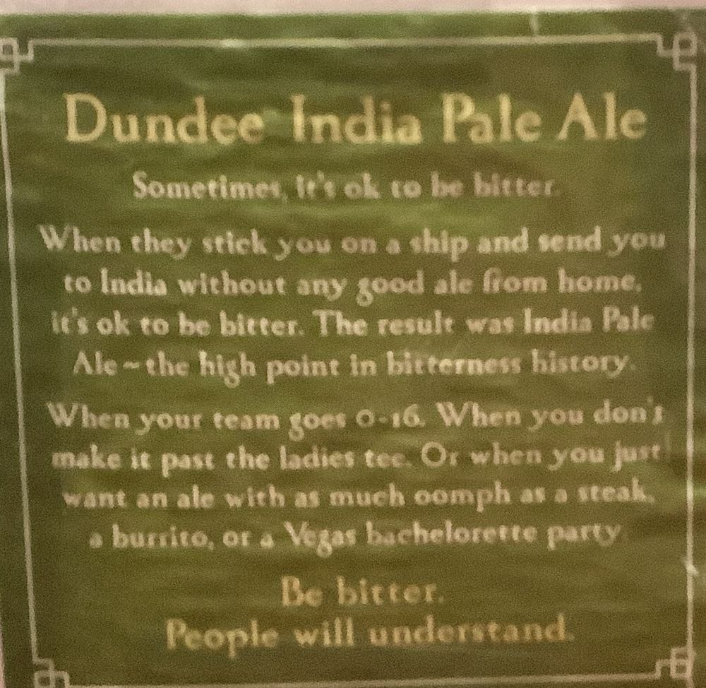 Dundee India Pale Ale - Dundee Brewing Company, Rochester alcohol collectible - Main Image 2