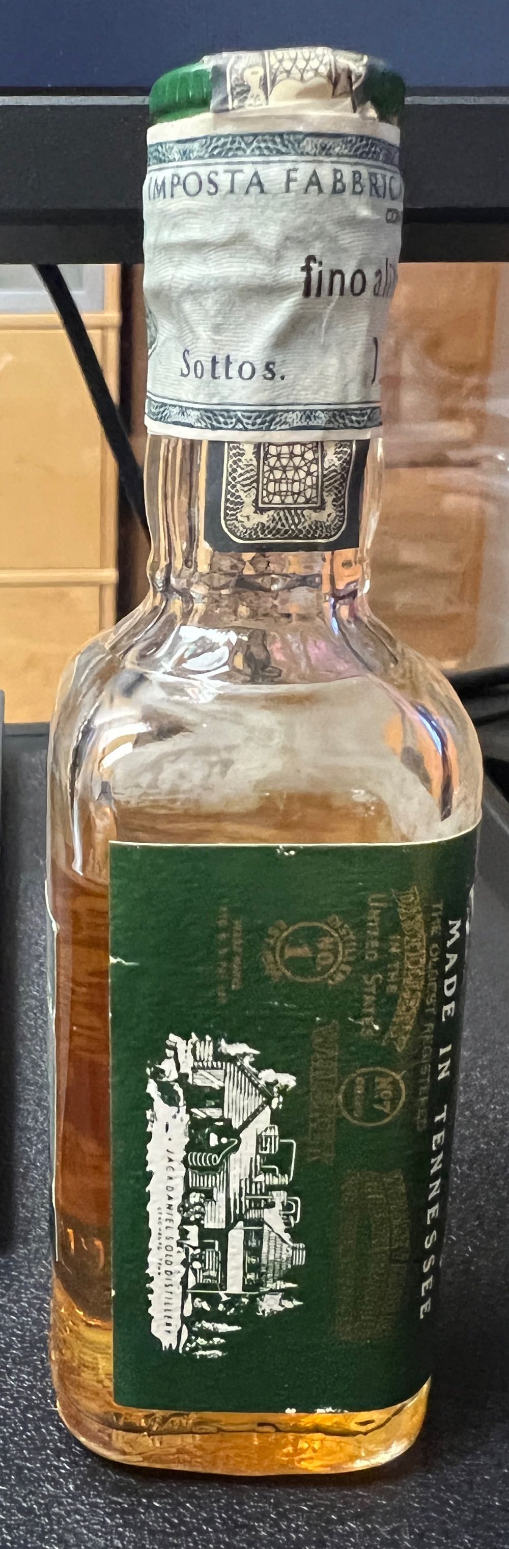 Mini Green 1972 Italy - Jack Daniel Distillery (50 mL) alcohol collectible - Main Image 4