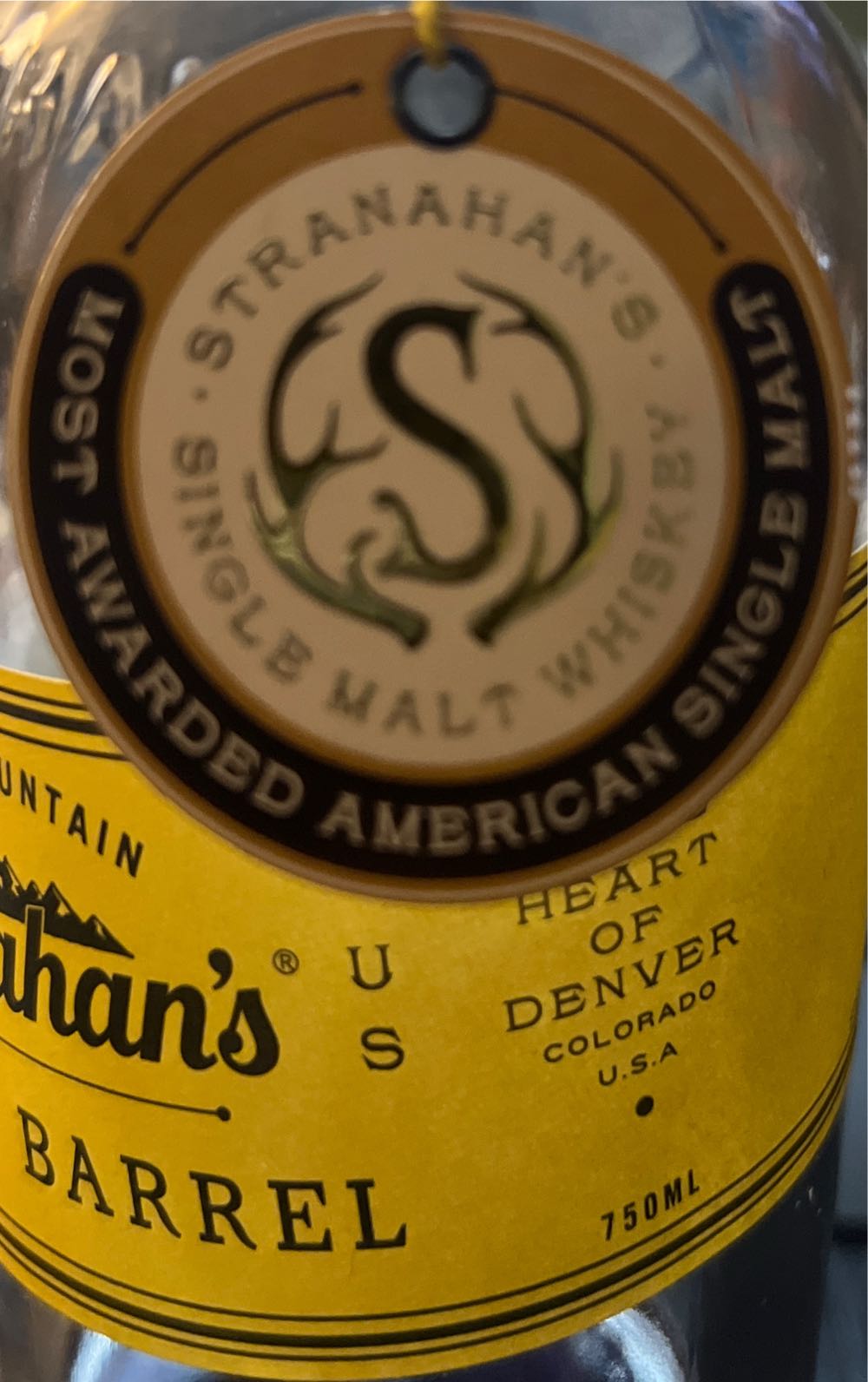 Stranahan’s Cask Strength - Stranahan’s Colorado Whiskey (750 mL) alcohol collectible [Barcode 811538019545] - Main Image 2