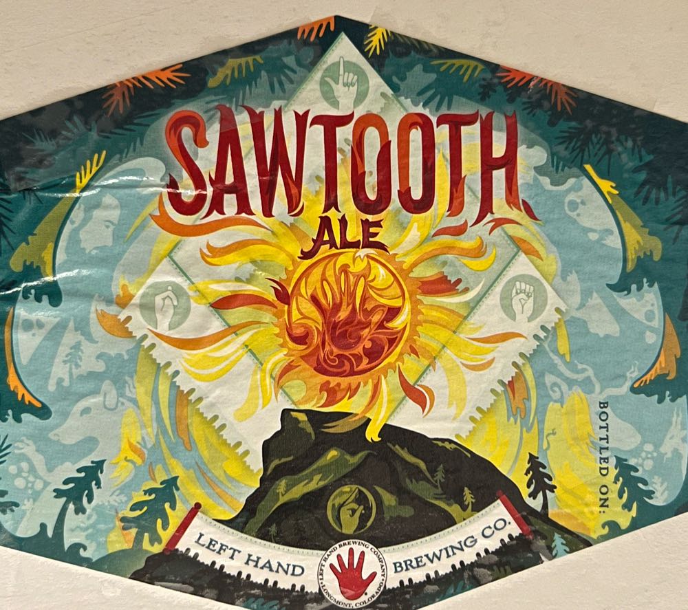 Left Hand Sawtooth Ale - Left Hand Brewing Company, Longmont alcohol collectible - Main Image 2