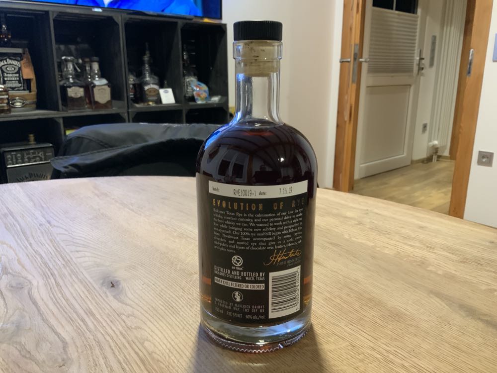 Balcones Texas Rye 100 Proof Whisky 700ml - Balcones (750 mL) alcohol collectible [Barcode 5060542510042] - Main Image 2