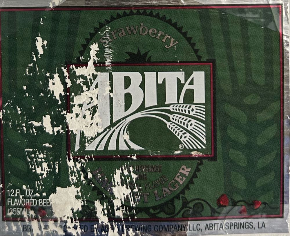 Abita Strawberry Harvest Lager - Abita Brewing Company, Covington alcohol collectible - Main Image 2