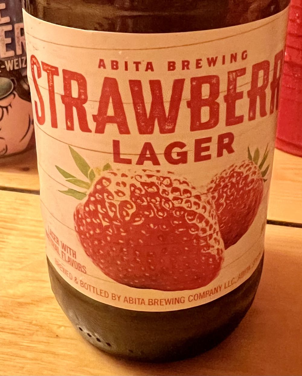 Abita Strawberry Harvest Lager - Abita Brewing Company, Covington alcohol collectible - Main Image 3
