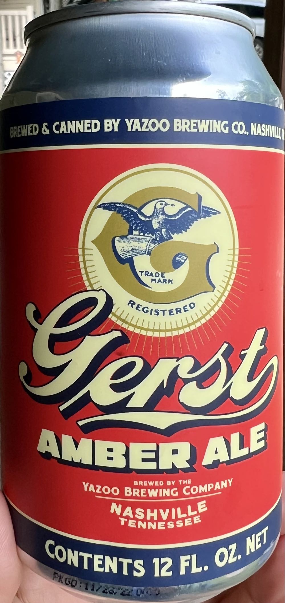 Yazoo Gerst Amber Ale - Yazoo Brewing Company Nashville alcohol collectible - Main Image 3