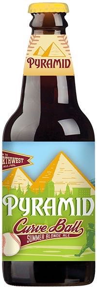 Pyramid Curve Ball Summer Blonde Ale - Pyramid Brewing Company, Seattle alcohol collectible - Main Image 1