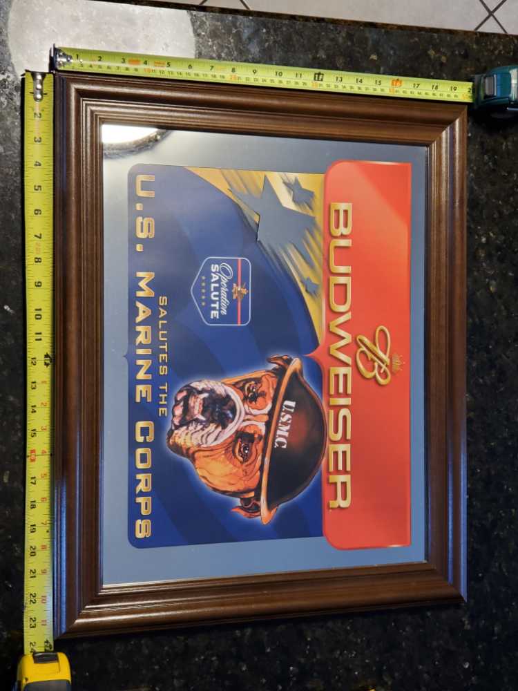 Budwieser Marine mirror  alcohol collectible - Main Image 3