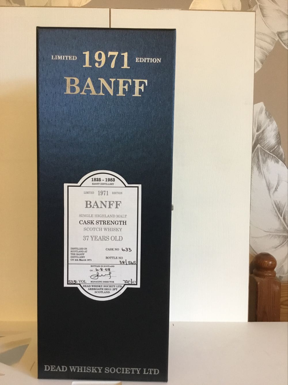 Banff 37yo 53.3 Dead Whisky Society - Banff alcohol collectible - Main Image 2
