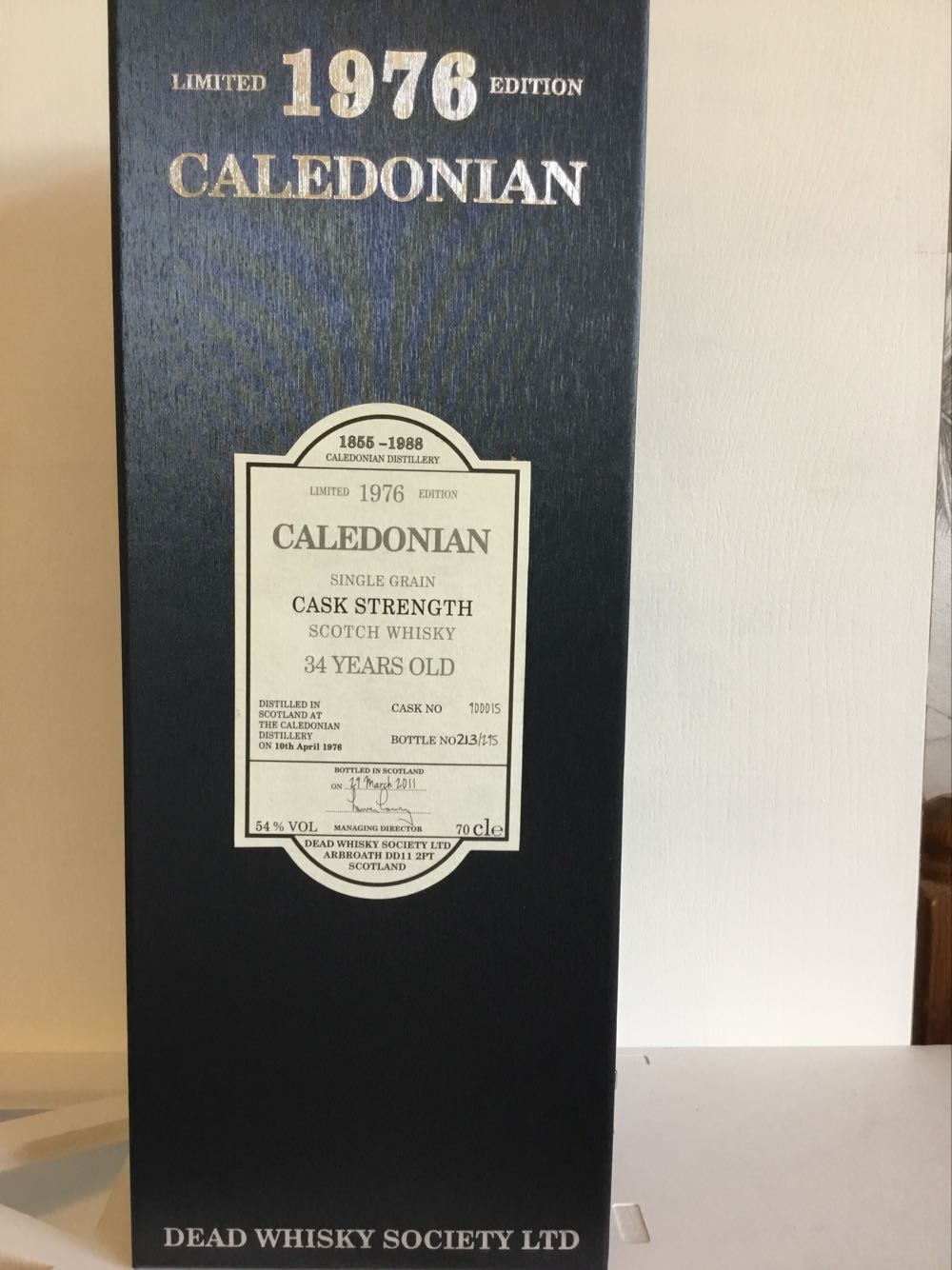Caledonian 34yo 1976 54% Dead Whisky Society (2025) - Caledonian Distillery alcohol collectible - Main Image 2