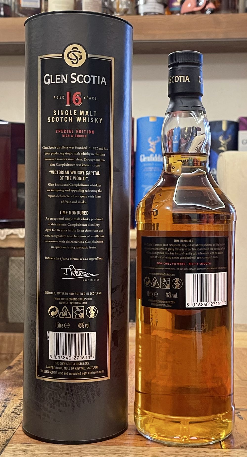 GLEN SCOTIA 16y Singe Malt Scotch Whisky (Special Edition) - Glen Scotia Distillery (1000 mL) alcohol collectible [Barcode 5016840271611] - Main Image 2