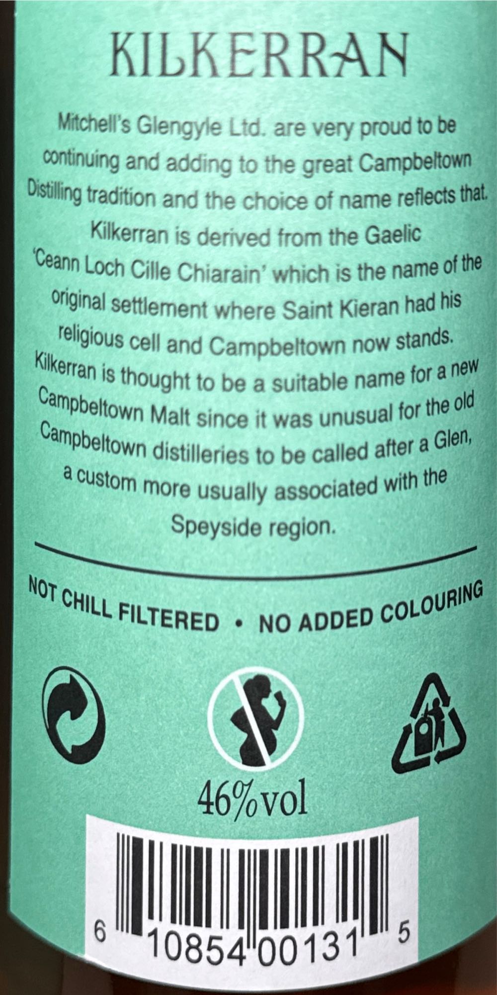 Kilkerran Work In Progress 7 Sherry Wood Whisky (2025) - Kilkerran Glengyle Distillery (700 mL) alcohol collectible [Barcode 610854001315] - Main Image 2
