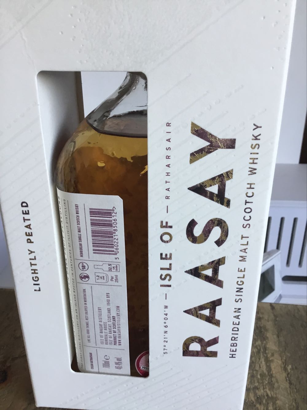 Isle Of Raasay Hebridean Single Malt Scotch Whisky (2025) - Isle Of Raasay (700 mL) alcohol collectible [Barcode 5060221850612] - Main Image 2
