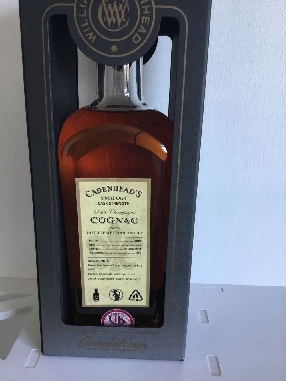 Distillerie Carpentier 35yo 2019 54.2% (2025) - Distillerie Carpentier alcohol collectible - Main Image 2