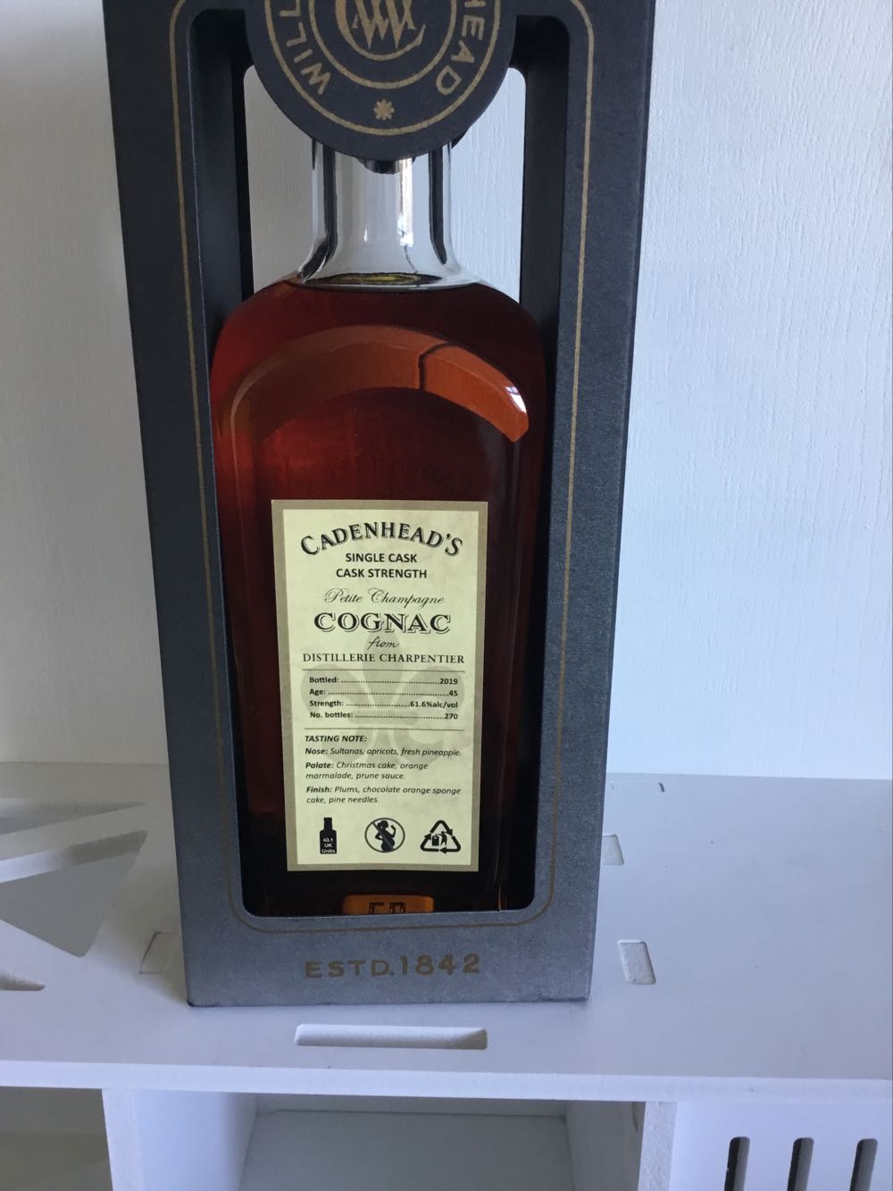 Distillerie Carpentier 45yo Cognac 61.6% 2019 (2025) - Distillerie Carpentier alcohol collectible - Main Image 2
