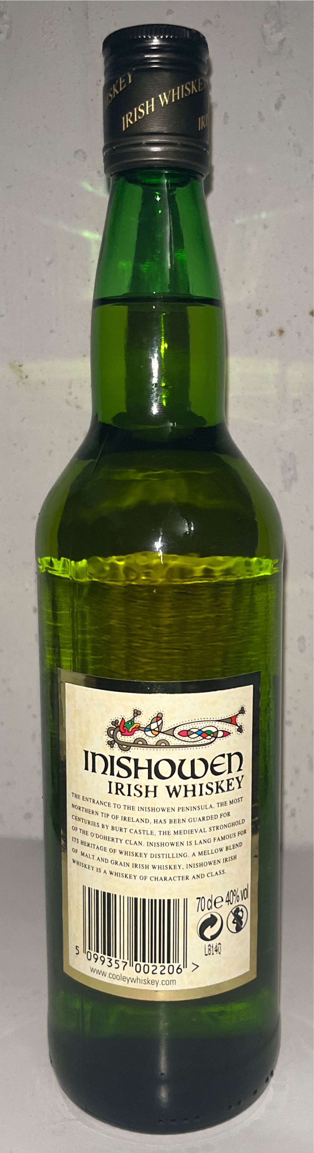 Inishowen - Andrew A.Watt & Co (700 mL) alcohol collectible [Barcode 5099357002206] - Main Image 2