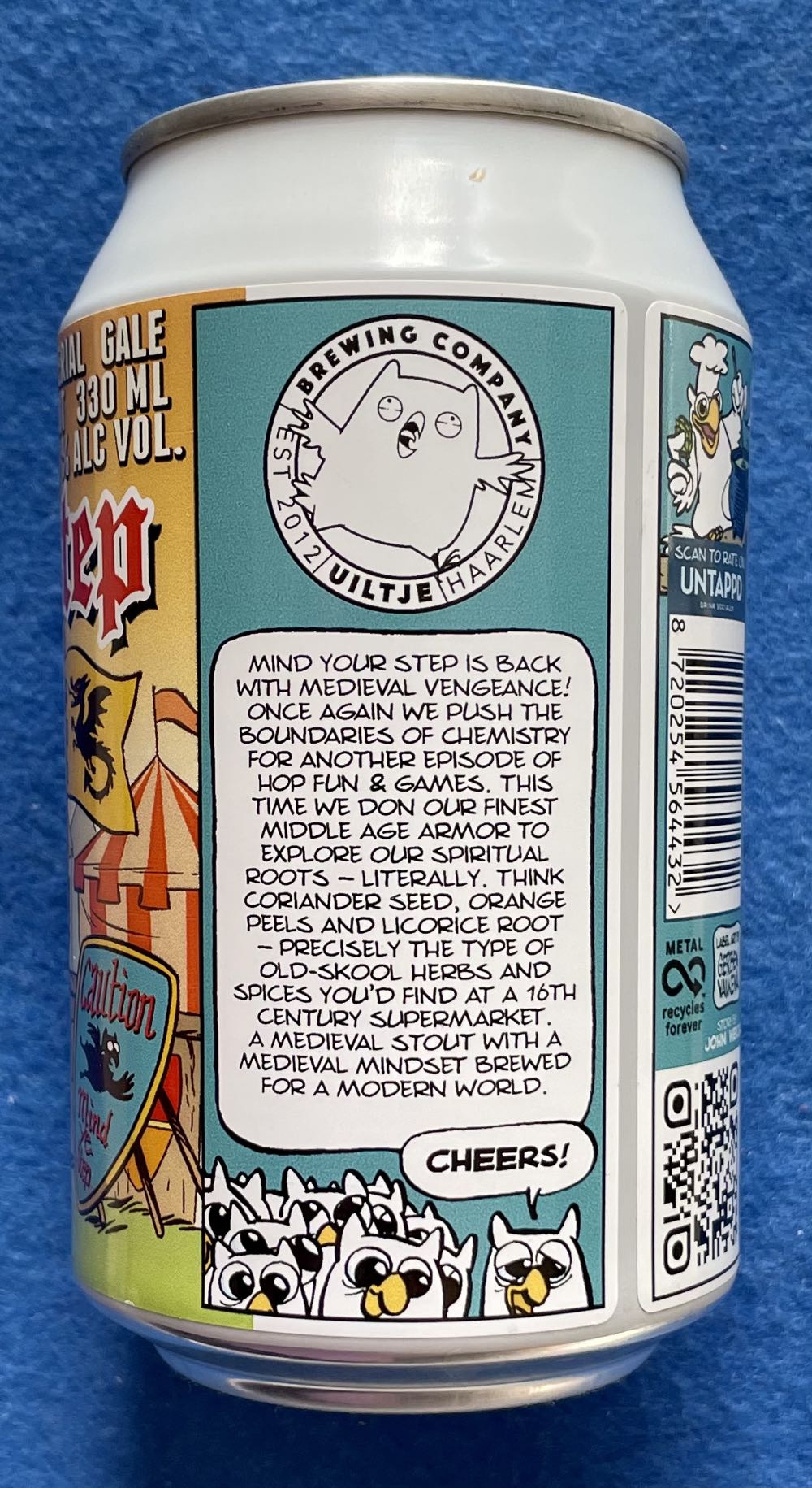 Mind Ye Step - Uiltje Brewing Company (330 mL) alcohol collectible [Barcode 8720254564432] - Main Image 3