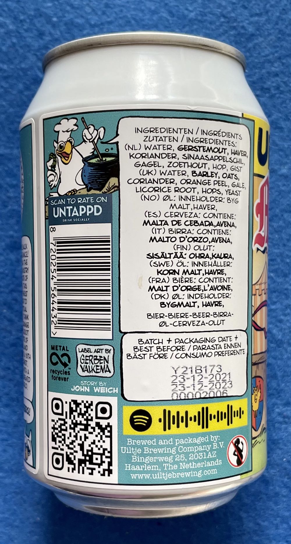 Mind Ye Step - Uiltje Brewing Company (330 mL) alcohol collectible [Barcode 8720254564432] - Main Image 4