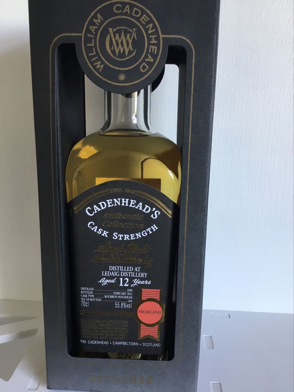 Ledaig 12 Yo 55.8% 2021 Cadenheads (2025)  alcohol collectible - Main Image 2