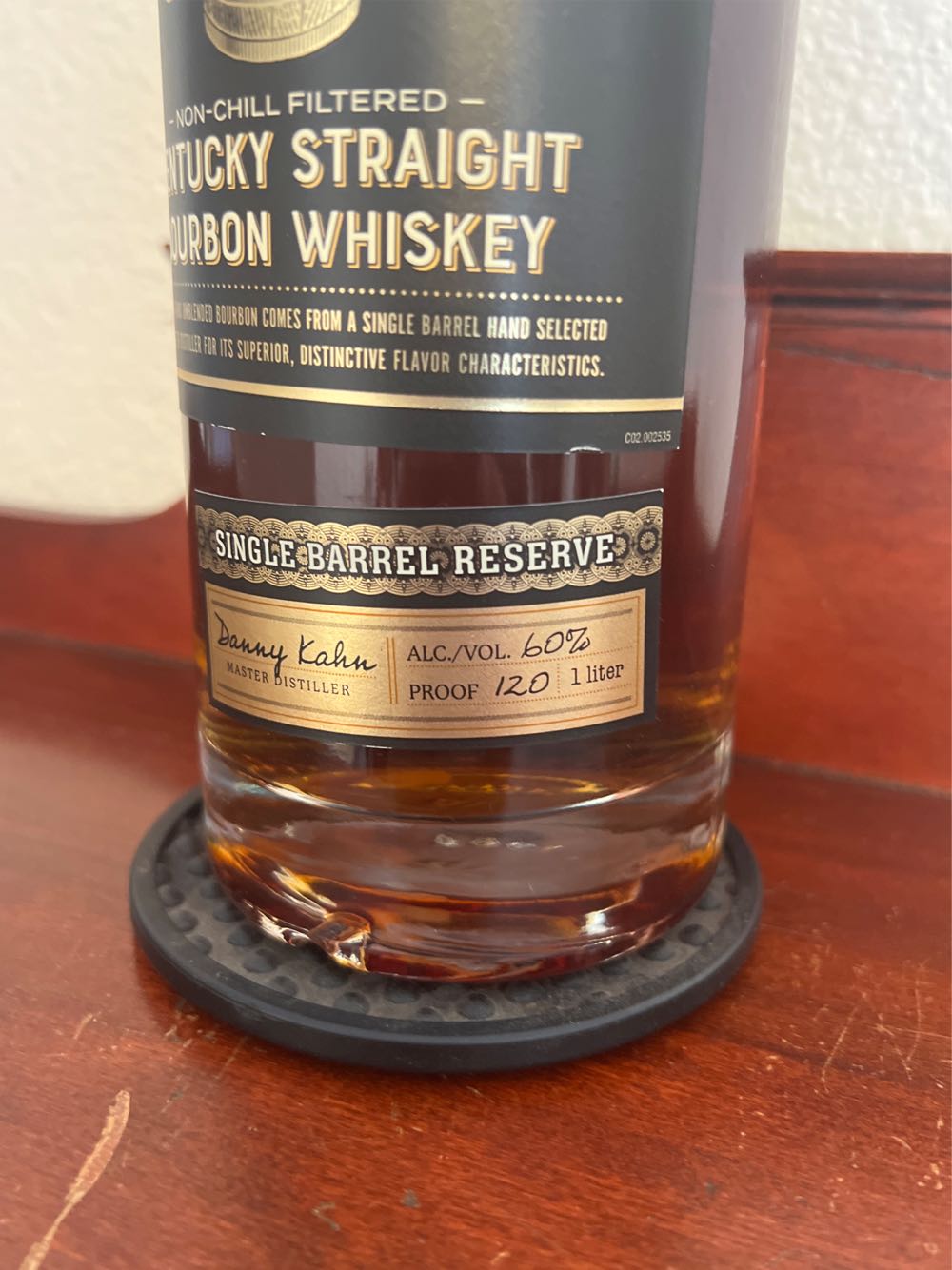 Kirkland Signature Single Barrel Bourbon - Barton 1792 Distillery (1 L) alcohol collectible [Barcode 096619070947] - Main Image 2