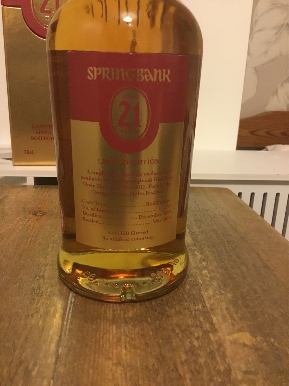 Springbank 21yo Open Day 2015 - Springbank Distillery alcohol collectible - Main Image 2