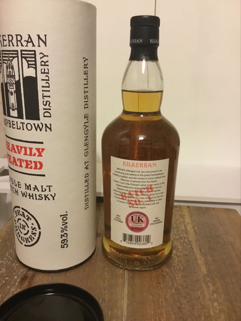 Kilkerran Heavily Peated Batch 1 - Kilkerran Glengyle Distillery (700 mL) alcohol collectible [Barcode 610854003609] - Main Image 2