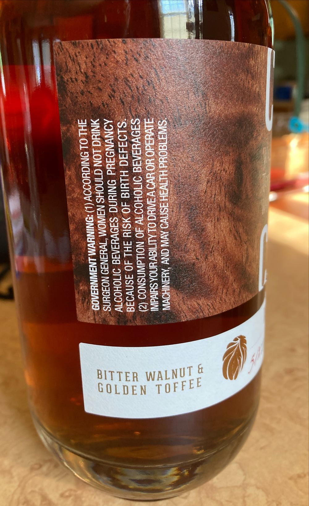 Cask & Crew Walnut Toffee Whiskey 750ml - Plaice Cove Spirits (750 mL) alcohol collectible [Barcode 077644902519] - Main Image 3