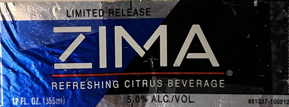 Coors Zima - Coors Brewing Company, Golden alcohol collectible - Main Image 2