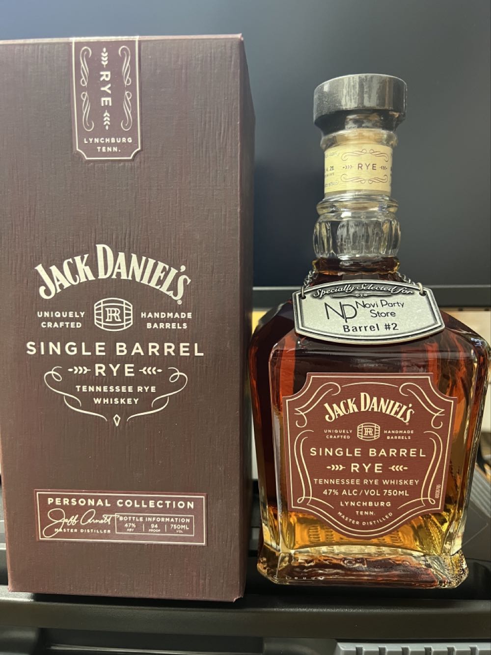NP Novi Party Store Barrel#2 Goose’s French Toast Rye - Jack Daniel Distillery (750 mL) alcohol collectible [Barcode 082184004272] - Main Image 2