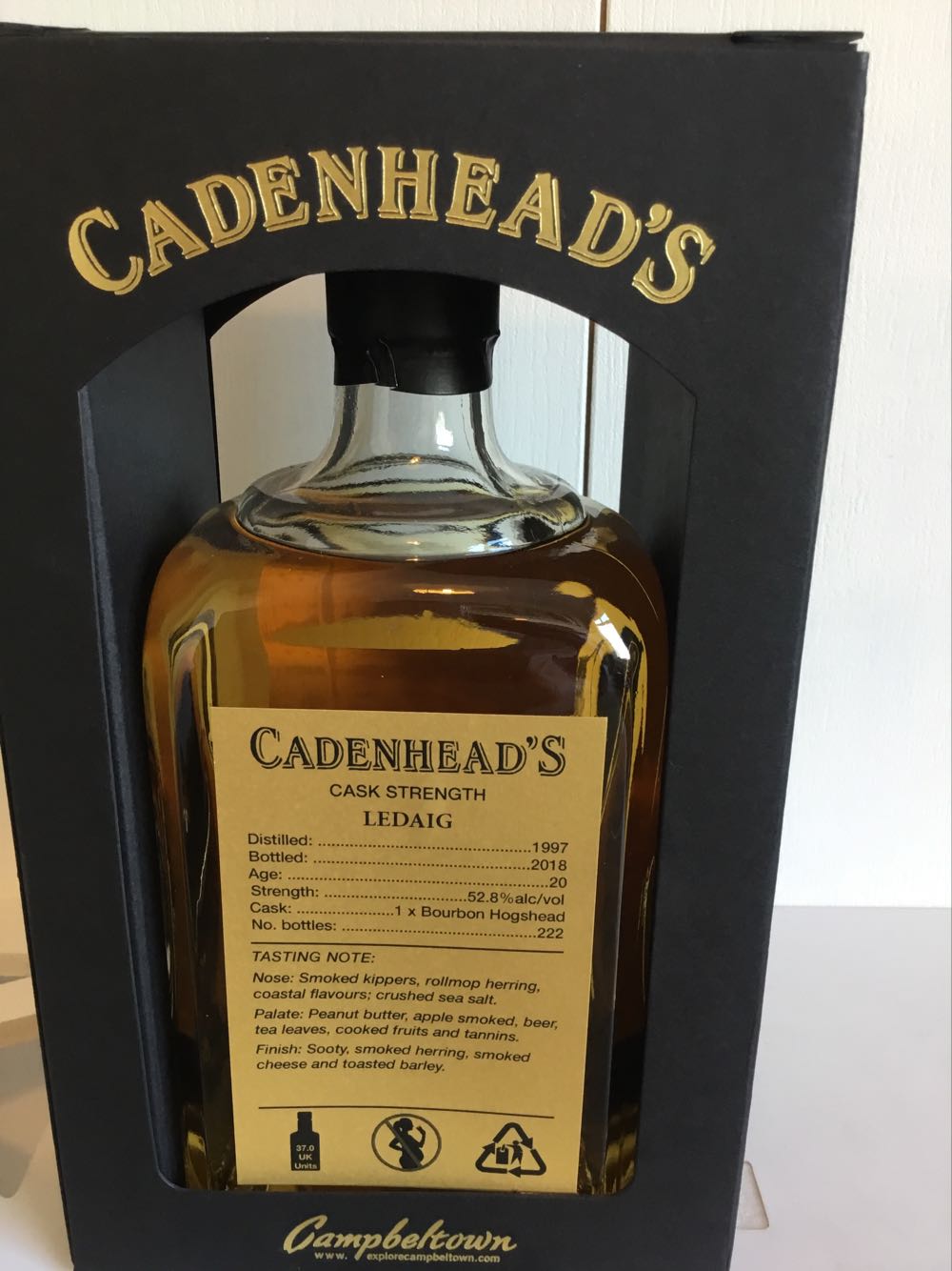 Ledaig 20yo 52.8% Gold Label Cadenheads - Ledaig Distillery alcohol collectible - Main Image 2