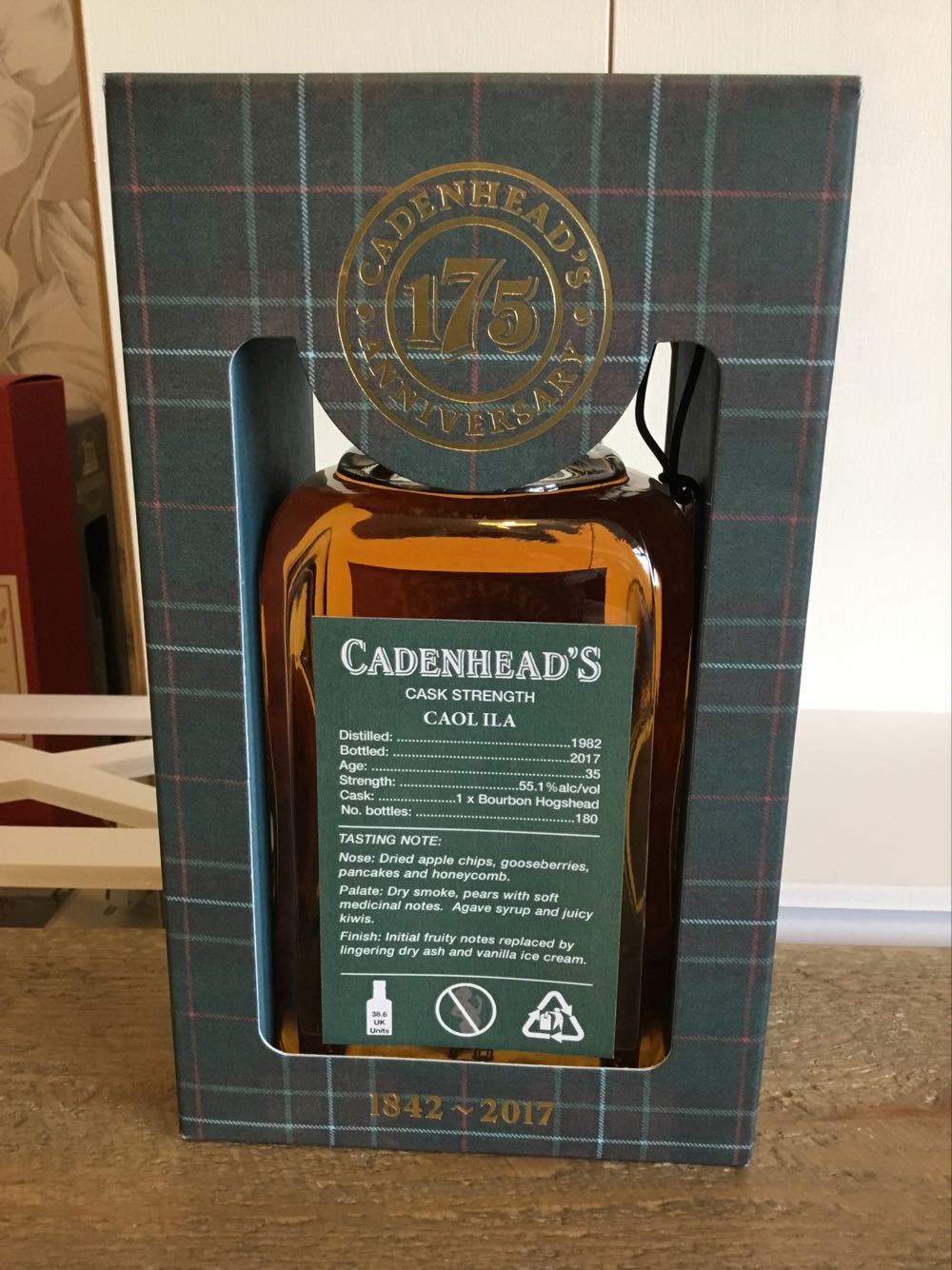 Caol Ila 35yo 55.1% 175th Aniversary Cadenheads (2025) - Caol Ila Distillery alcohol collectible - Main Image 2
