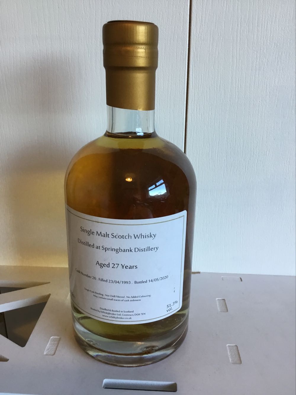 Springbank IAAS BOTTLE 27yo 51.3% 2020 (2025) - Springbank Distillery alcohol collectible - Main Image 2