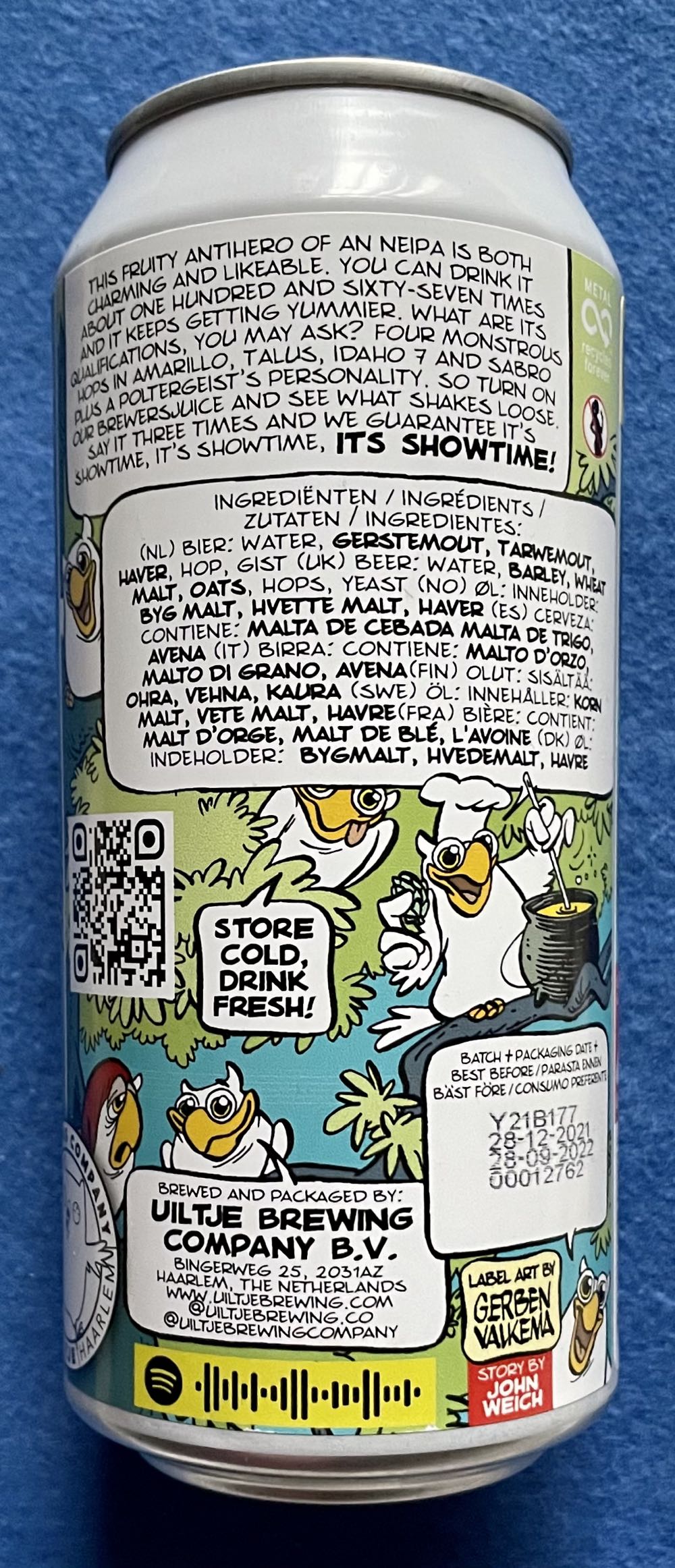 Brewersjuice! Brewersjuice! Brewersjuice! - Uiltje Brewing Company (440 mL) alcohol collectible [Barcode 8720254563886] - Main Image 2