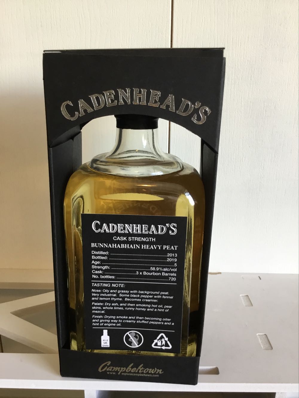 Bunnahabhain 5yo 58.9% Cadenheads Small Batch (2025) - The Bunnahabhain Distillery alcohol collectible - Main Image 2