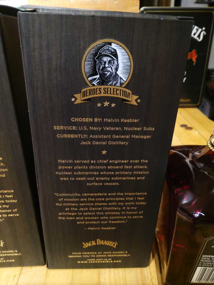 Single Barrel Barrel Proof Heros Selection - Jack Daniel Distillery (750 mL) alcohol collectible [Barcode 082184002100] - Main Image 4