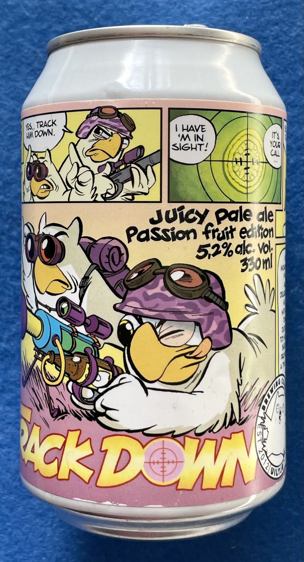 Trackdown Passionfruit Edition - Uiltje Brewing Company (330 mL) alcohol collectible [Barcode 8719325540956] - Main Image 2