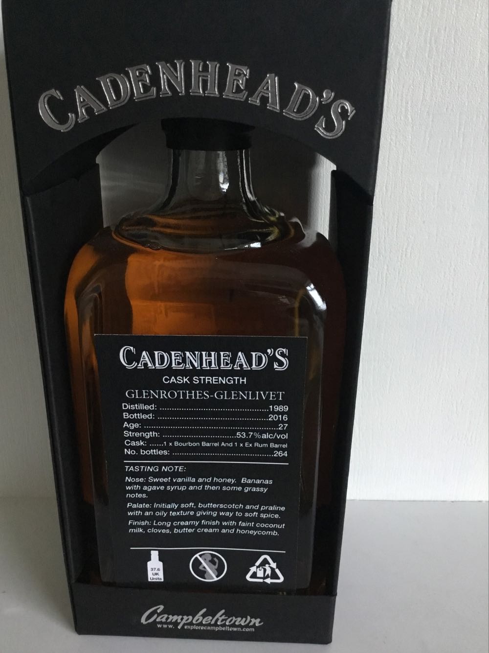 Glenrothes-Glenlivet 27yo 53.7% Small Batch 2016 - Glenrothes-Glenlivet alcohol collectible - Main Image 2