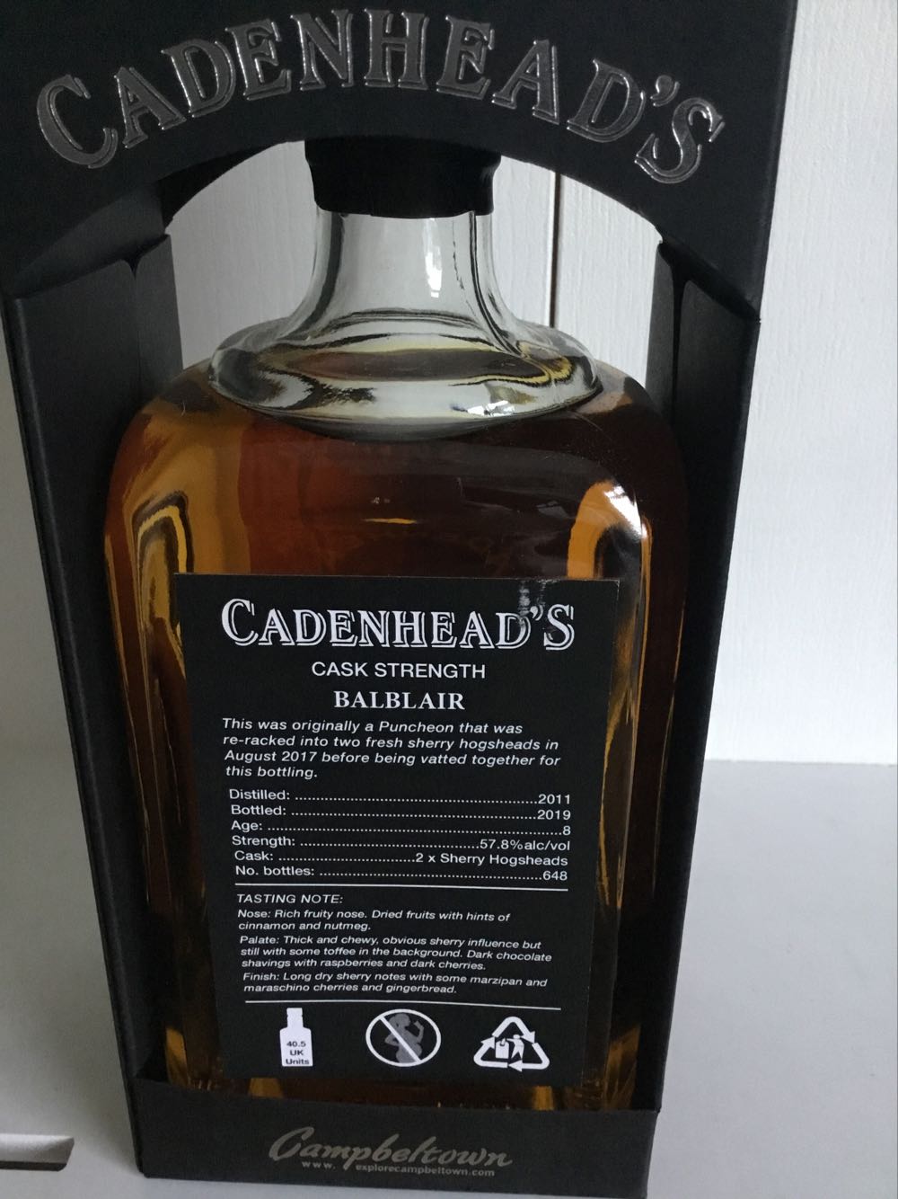 Balblair 8yo 57.8% Small Batch Cadenheads 2019 - The Balblair Distillery alcohol collectible - Main Image 2