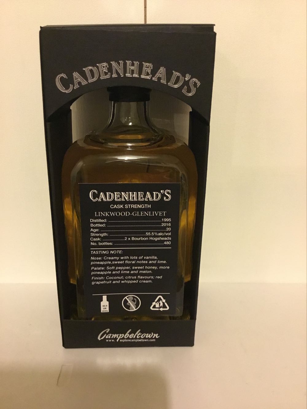 Linkwood-glenlivet 20yo 55.5% Small Batch Cadenheads - Linkwood-Glenlivet alcohol collectible - Main Image 2