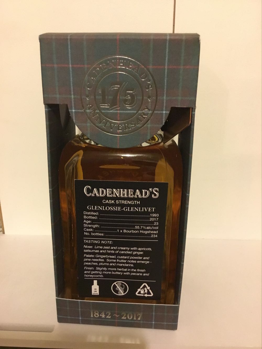 Glenlossie 23yo 55.7% Single Cask 2017 - Glenlossie-Glenlivet alcohol collectible - Main Image 2