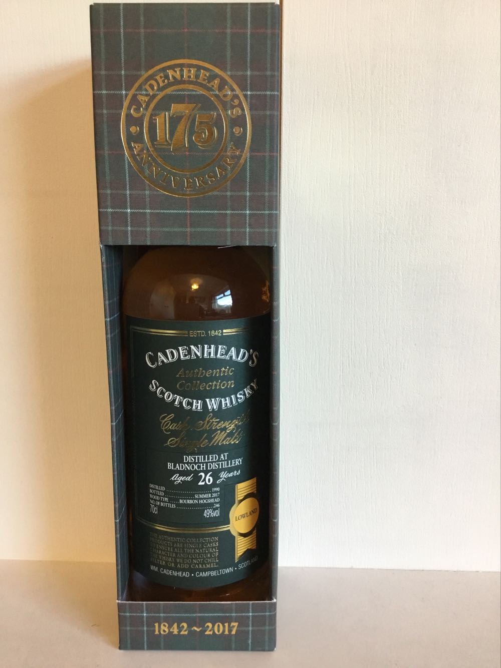 Glen Spey-Glenlivet 16yo 55.4% 2017 Cadenheads Authentic (2025)