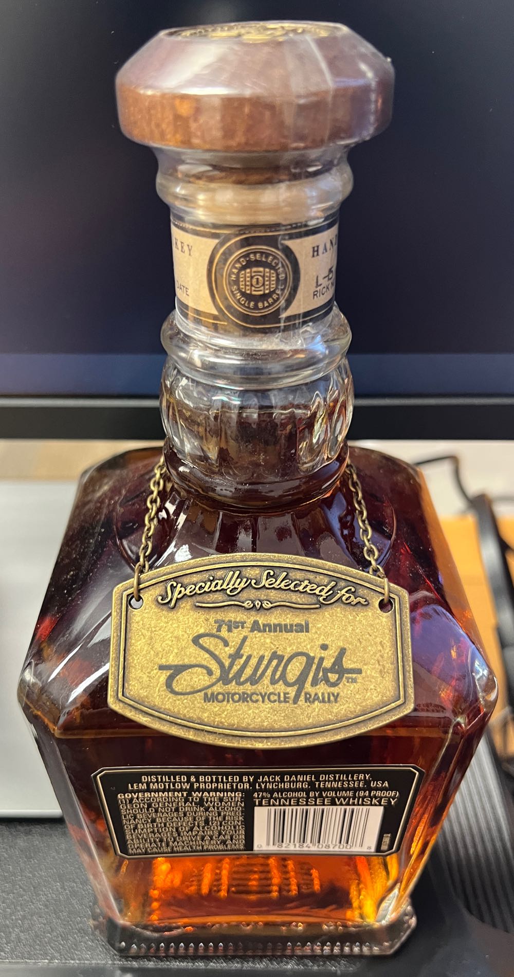 Sturgis Motorcycle Rally “71” Signed Jim -2 2011 - Jack Daniel Distillery alcohol collectible [Barcode 082184087008] - Main Image 4
