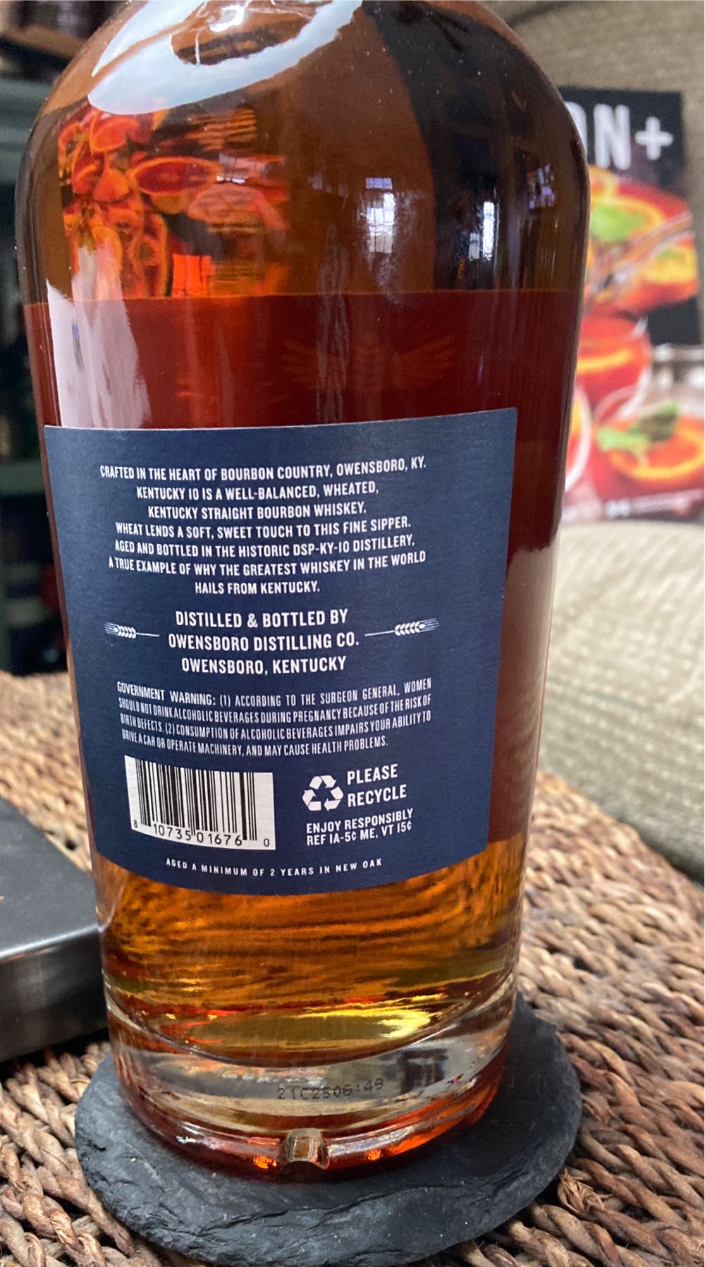 Kentucky 10 - Owensboro Distilling Co (750 mL) alcohol collectible [Barcode 810735016760] - Main Image 2