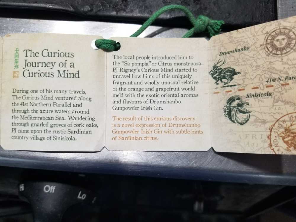 Gin Gunpowder - Sardinian Citrus - The Shed Distillery (700 mL) alcohol collectible [Barcode 086785091105] - Main Image 3