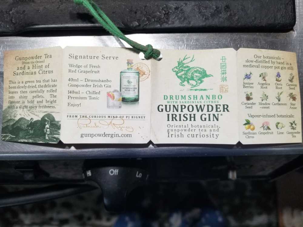 Gin Gunpowder - Sardinian Citrus - The Shed Distillery (700 mL) alcohol collectible [Barcode 086785091105] - Main Image 4