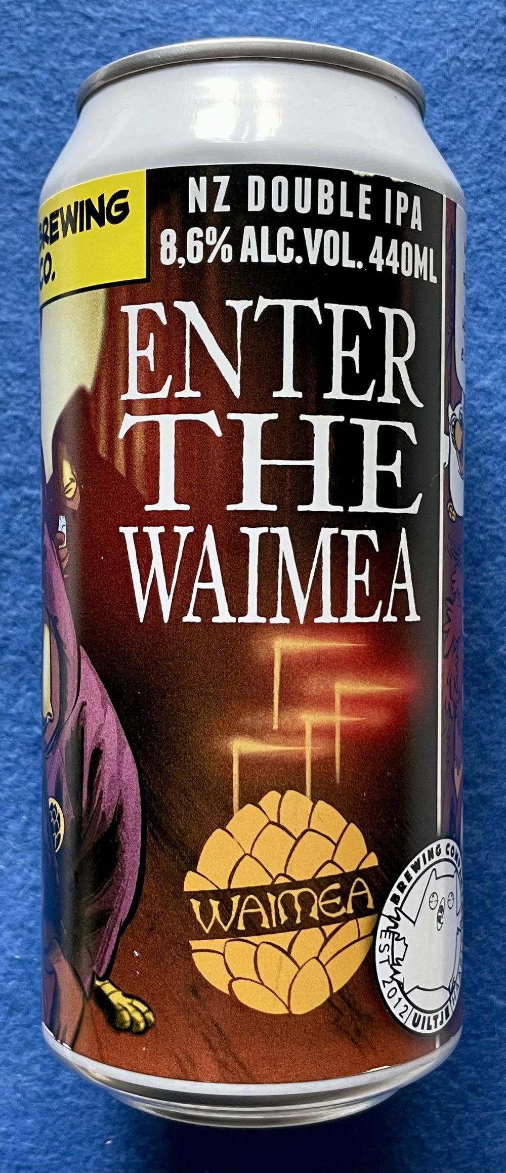 Enter The Waimea - Uiltje Brewing Company (440 mL) alcohol collectible [Barcode 8720254563299] - Main Image 2