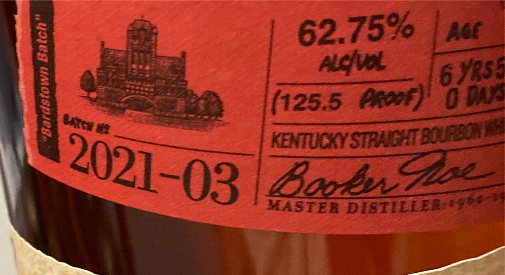 Bookers - Bookers alcohol collectible [Barcode 080686011408] - Main Image 2