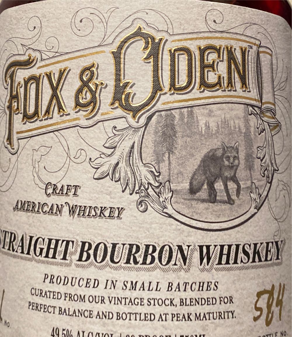 Fox & Oden - Fox & Oden (750 mL) alcohol collectible [Barcode 850572005497] - Main Image 2