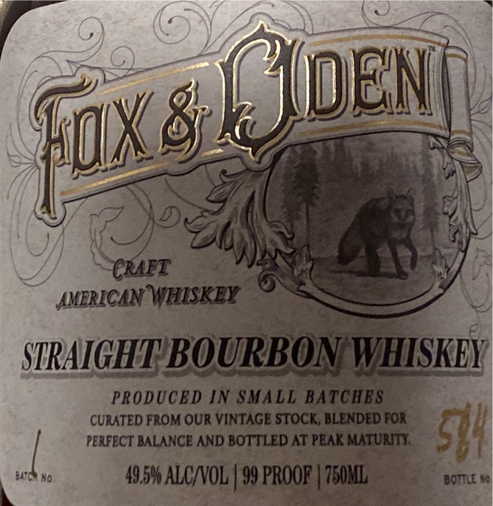 Fox & Oden - Fox & Oden (750 mL) alcohol collectible [Barcode 850572005497] - Main Image 3
